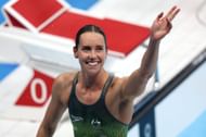 McKeon during the Women's 100m freestyle finals on the seventh day of the 2020 Tokyo Olympics (Image via: Getty Images)